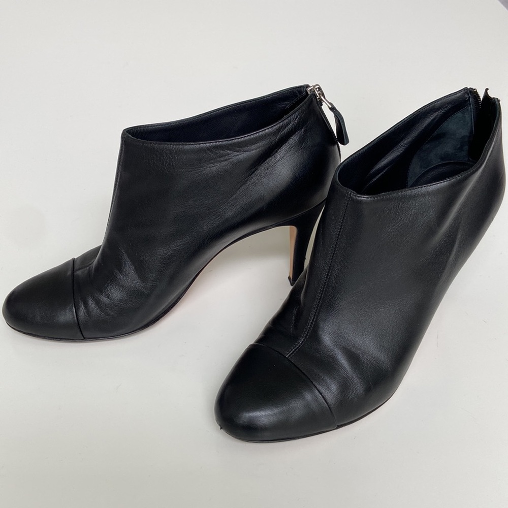 Chanel Lambskin Booties with Grosgrain heel - Picture 4 of 10